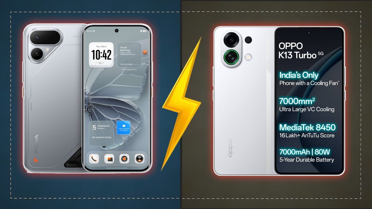 Full Comparison : Tecno Pova Curve 2 Vs Oppo K13 Turbo 