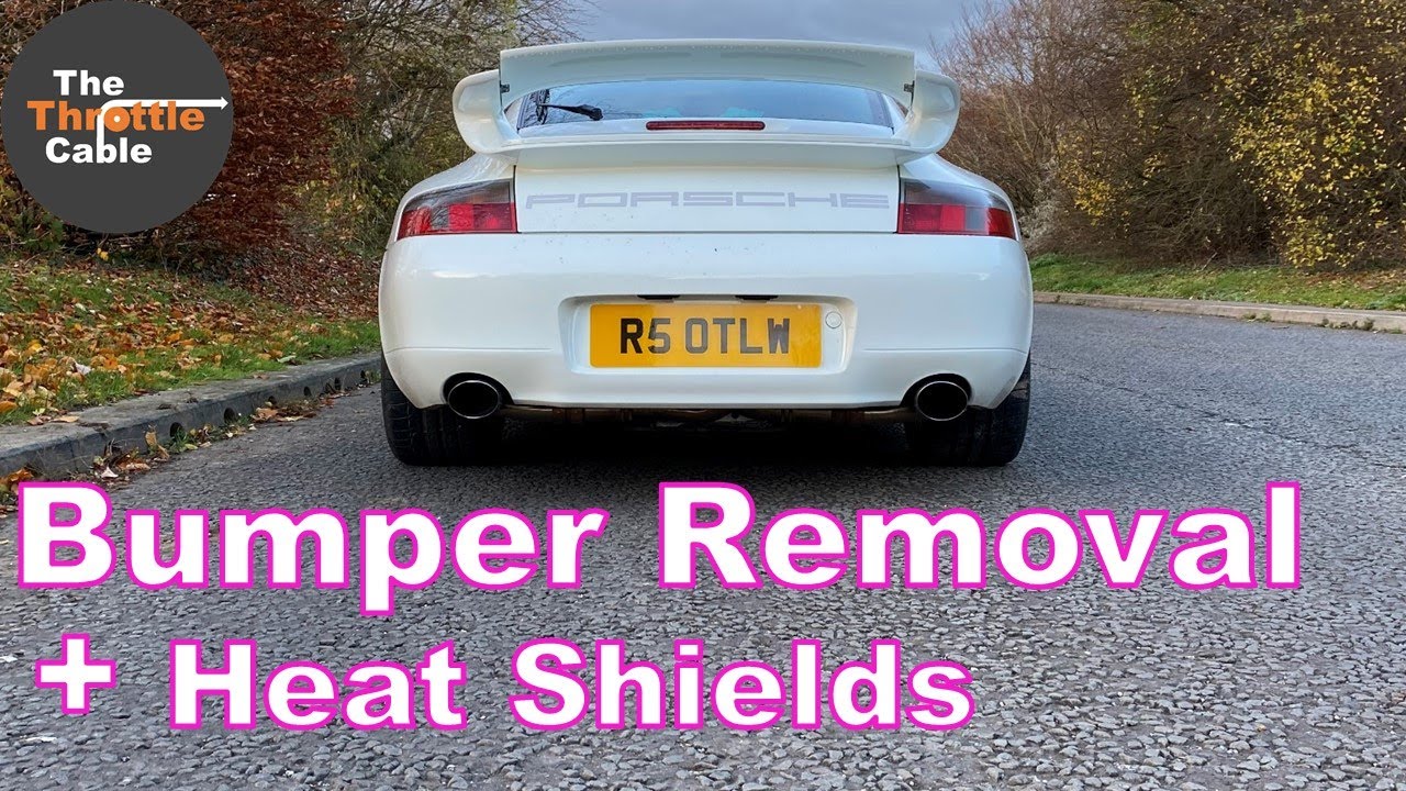 Rear Bumper Cover and Heat Shield Removal | How to guide DIY | Porsche 996 986 987 997 911 GT3