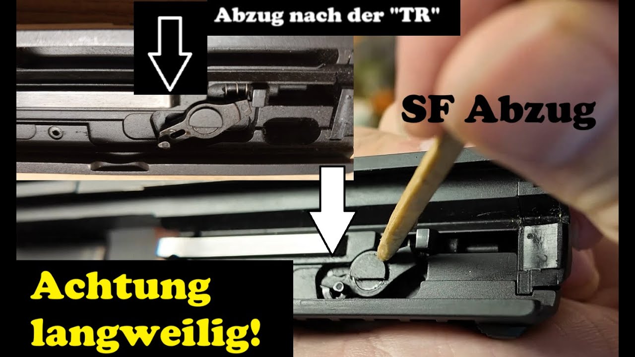 H&K SFP9 Pistole - Anleitung - Zubehör - Gerede - Erkennen der Abzugsvarianten SF oder "TR"