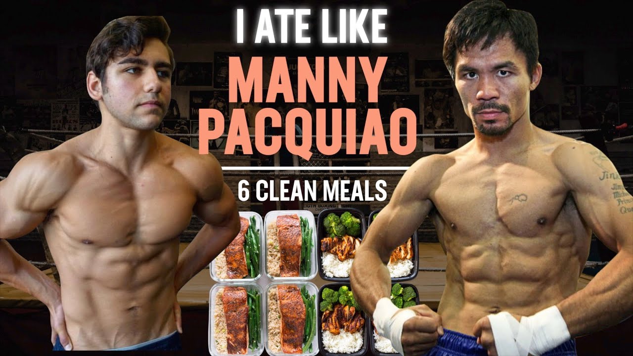 I Ate Like Manny Pacquiao For A Day *secret reveal*
