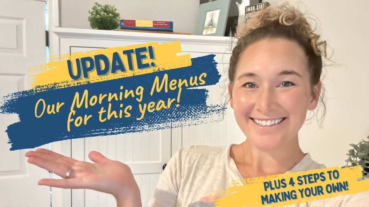 Morning Menu! | What’s inside our homeschool morning menu this year?!