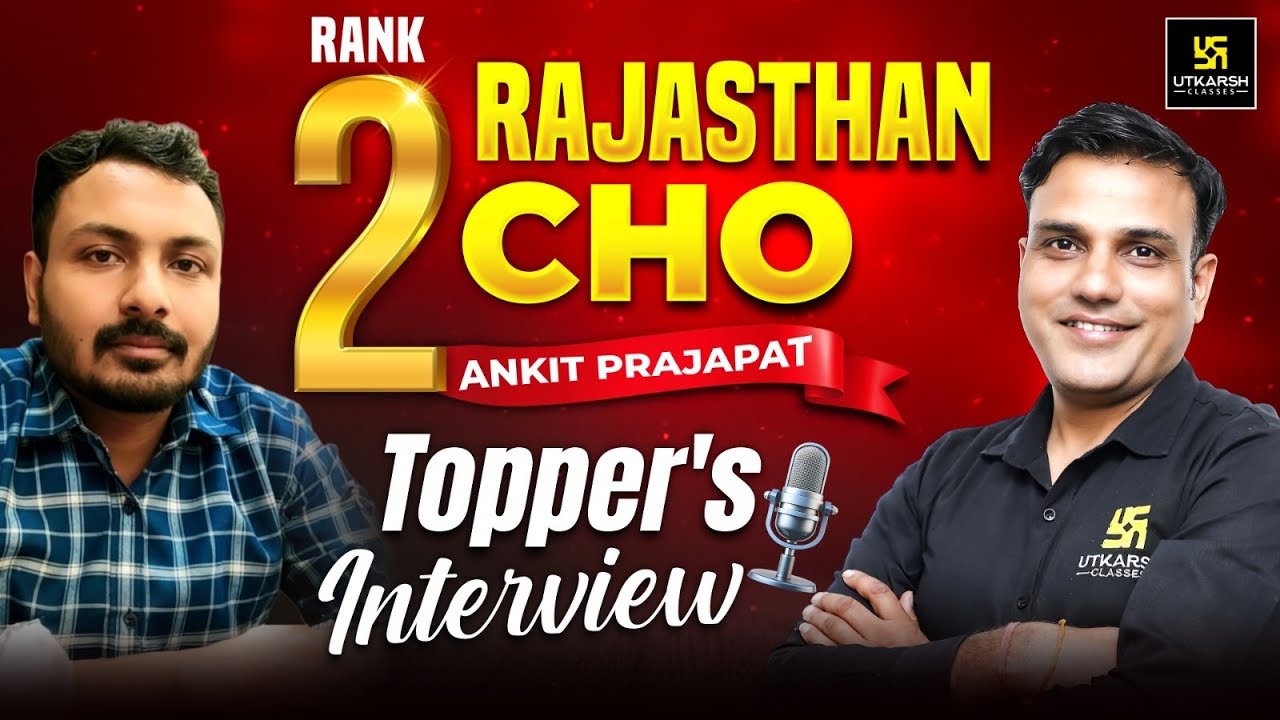 Rank 2 in Rajasthan CHO | Topper's Interview 🏆🏆 | Utkarsh Nursing Classes
