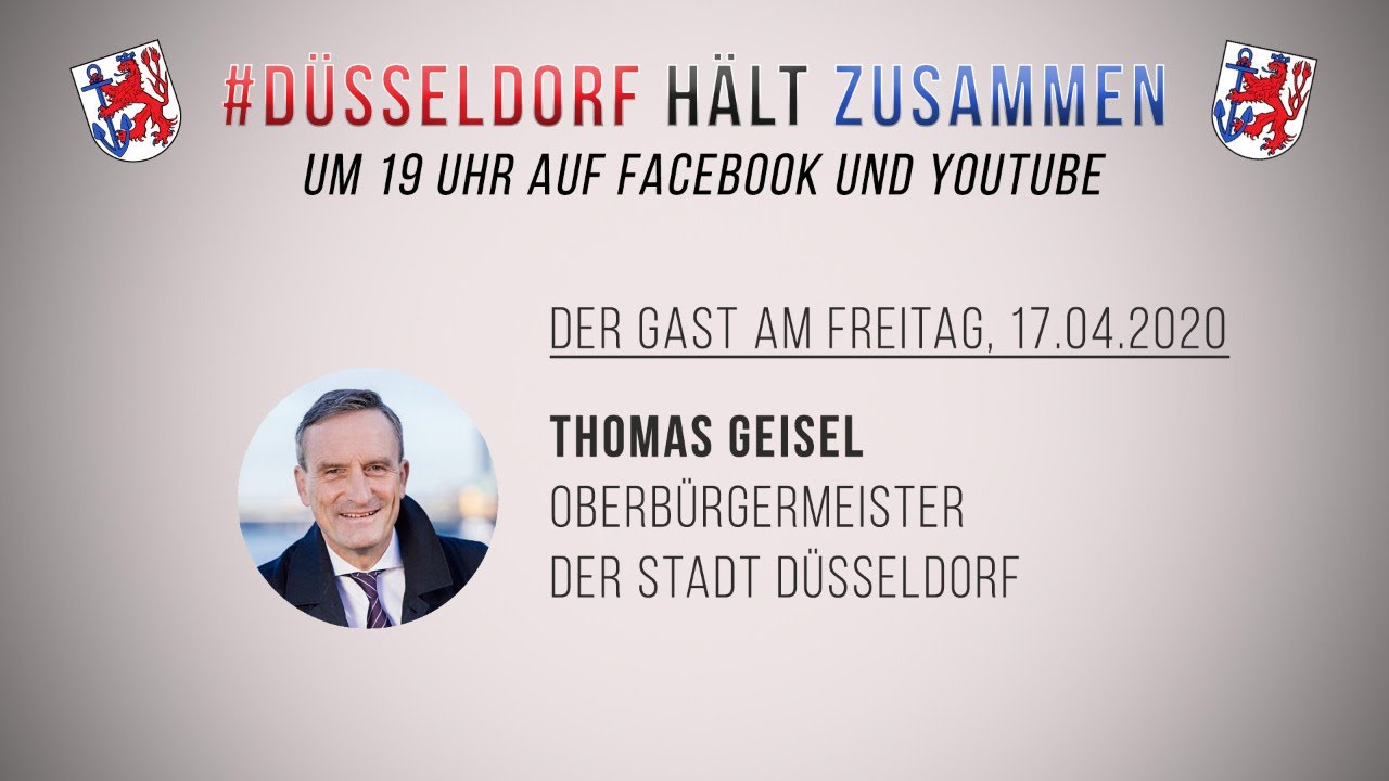 OB Thomas Geisel zu Gast bei Düsseldorf hält zusammen - TVGestalter.de