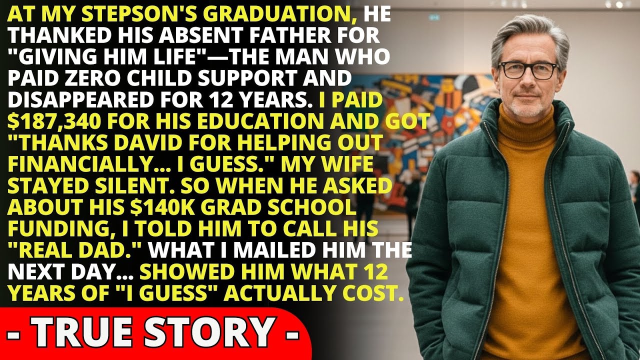 I Paid $187K For My Stepson's College. At Graduation He Thanked His Deadbeat Dad Instead...