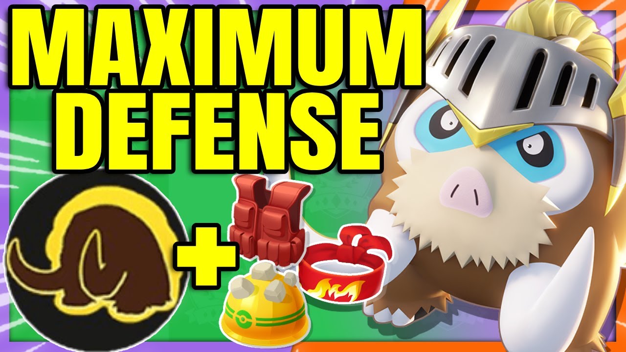 MAX DEFENSE BUILD on MAMOSWINE makes it Hilariously Tanky | Pokemon Unite