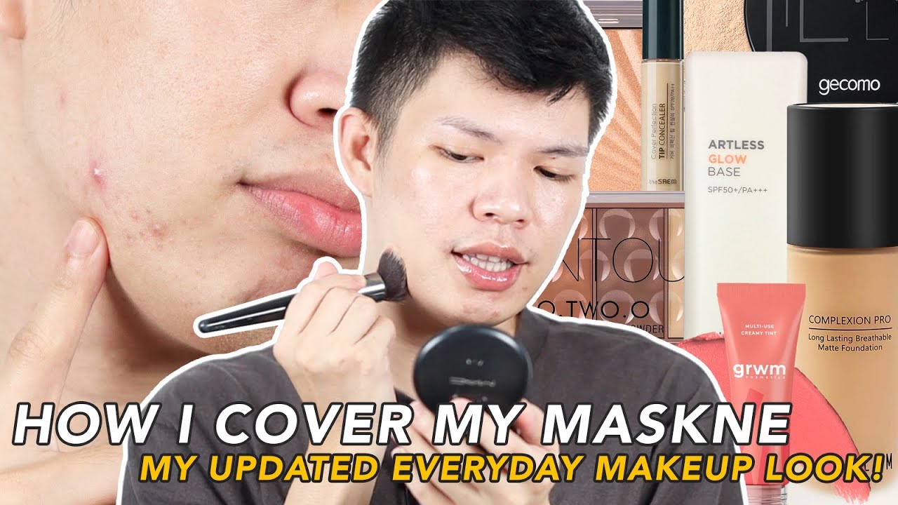 MY AFFORDABLE EVERYDAY MAKEUP LOOK USING MY FAVORITE PRODUCTS! (HOW I COVER MY MASKNE WITH MAKEUP)