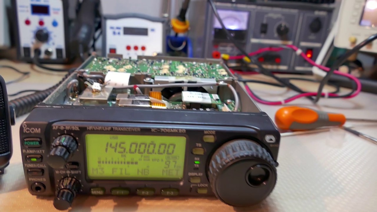 Reparacion express en un Icom IC 706MKIIG con un raro problema