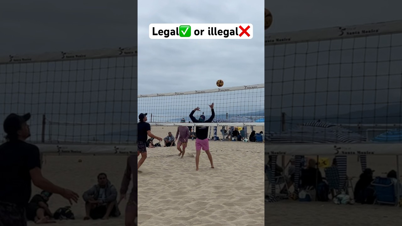 Legal✅ or illegal❌ #beachvolleyball #volleyballworld #volleyball #referee #question