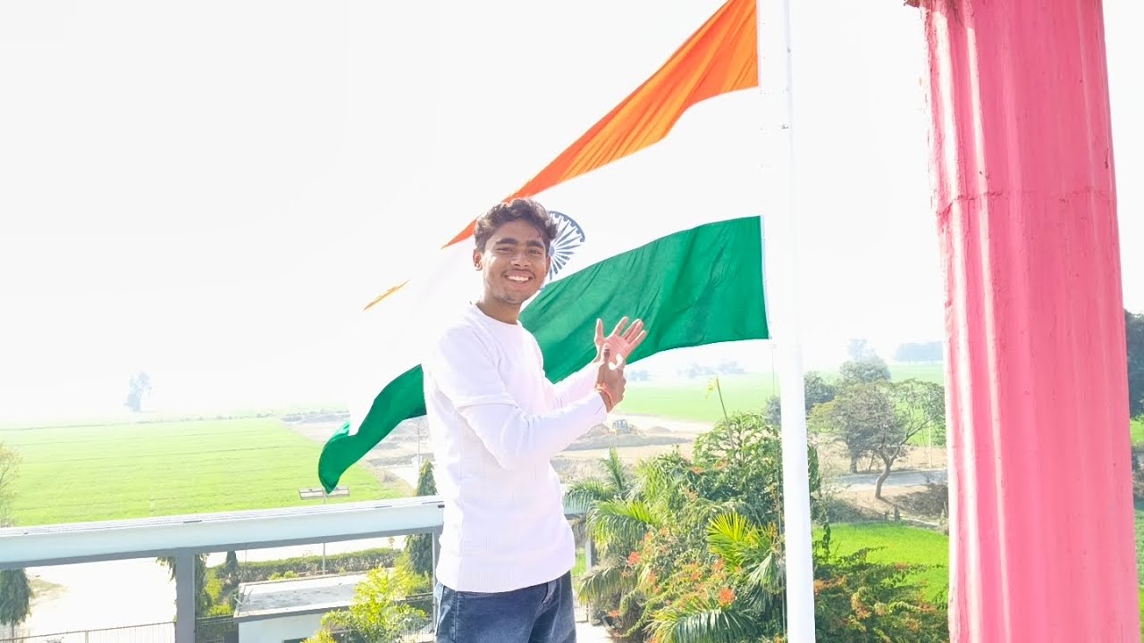 Finally aaj Indian flag lag gaya..🇮🇳🥰