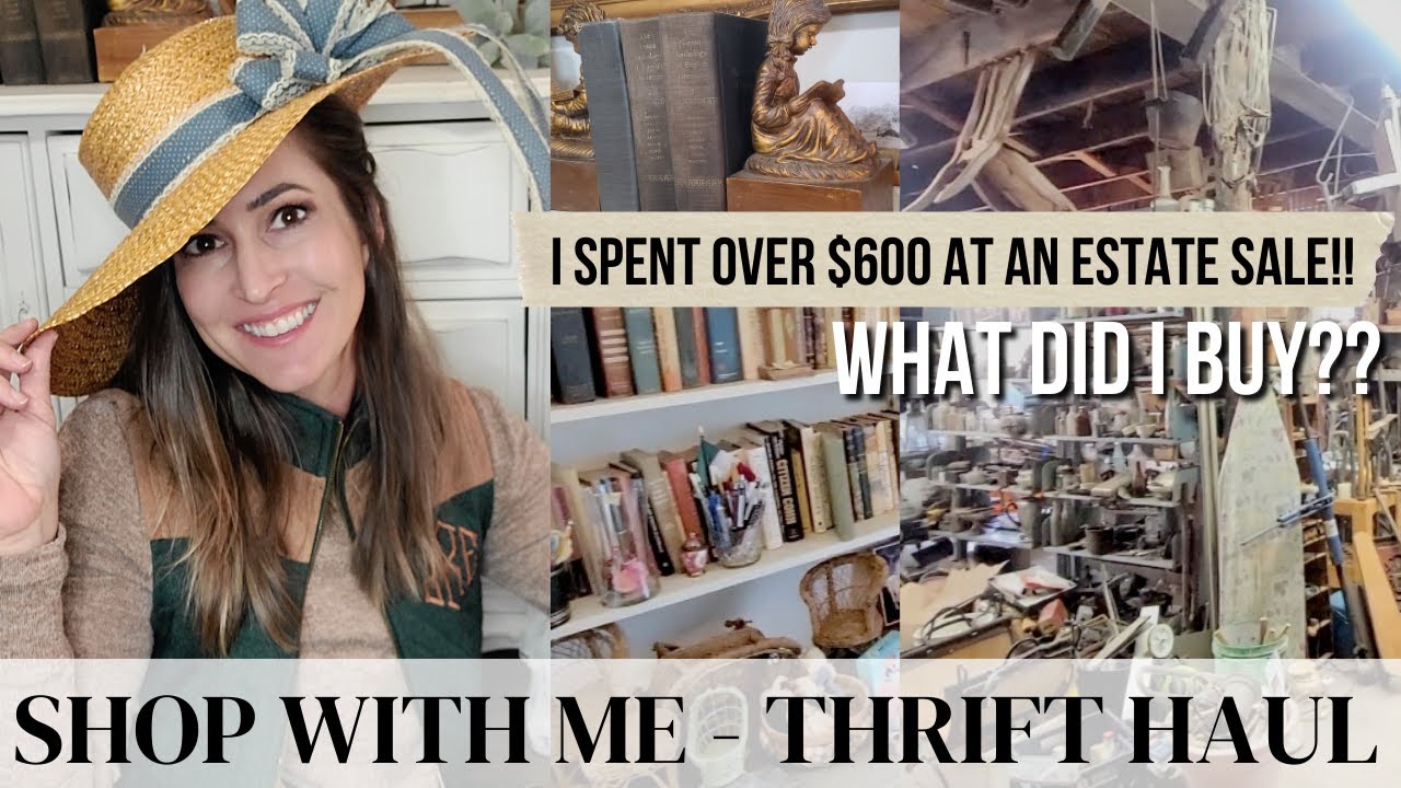 Thrift Haul • The most money I have even spent at an Estate Sale • Shop with Me • Lots of good junk!