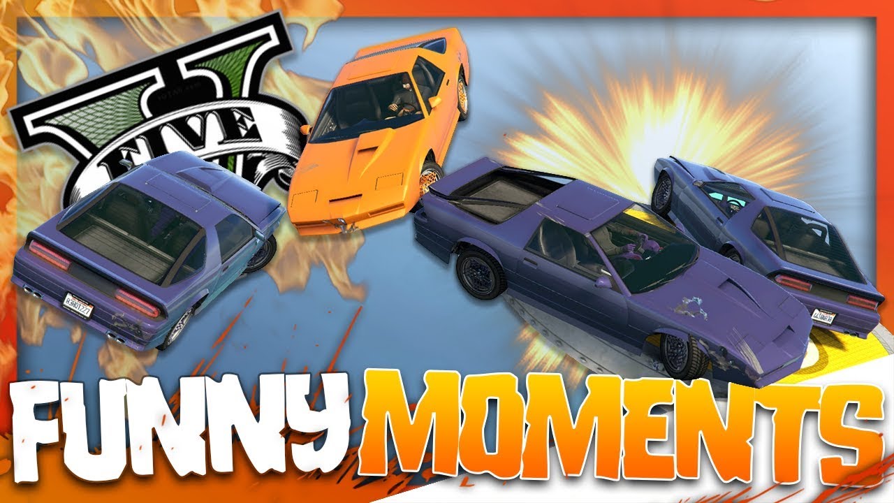 GTA 5 - FUNNY MOMENTS! (Car Darts)