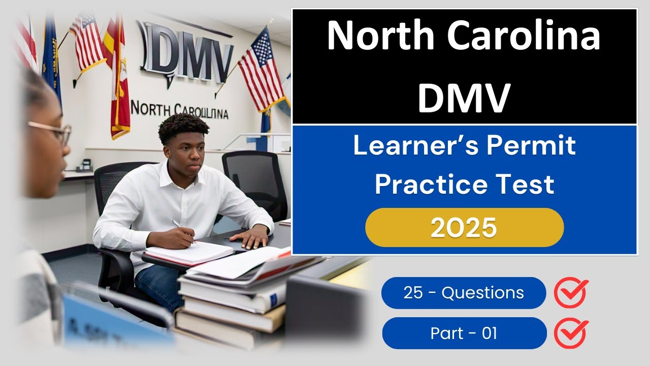 North Carolina DMV Permit Practice Test 2025 | Pass Your NC Learners Permit Test