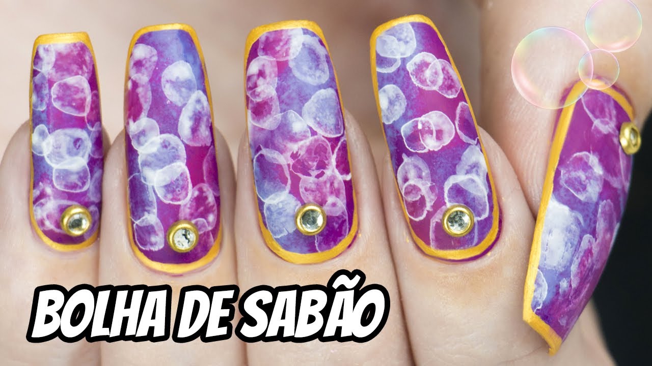 EFEITO BOLHA DE SABÃO | BOKEH NAIL EFFECT - Ana Carla