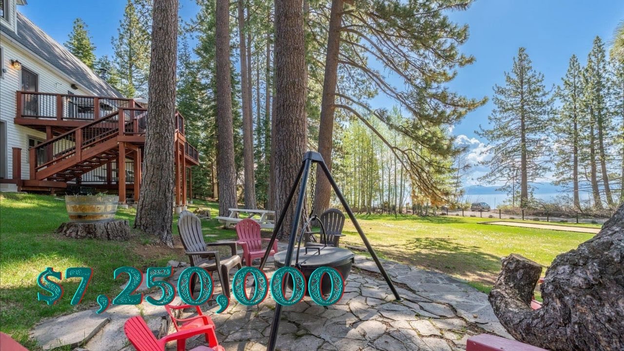 Inside a RARE Lakeside Compound in Tahoe City California | $7,250,000