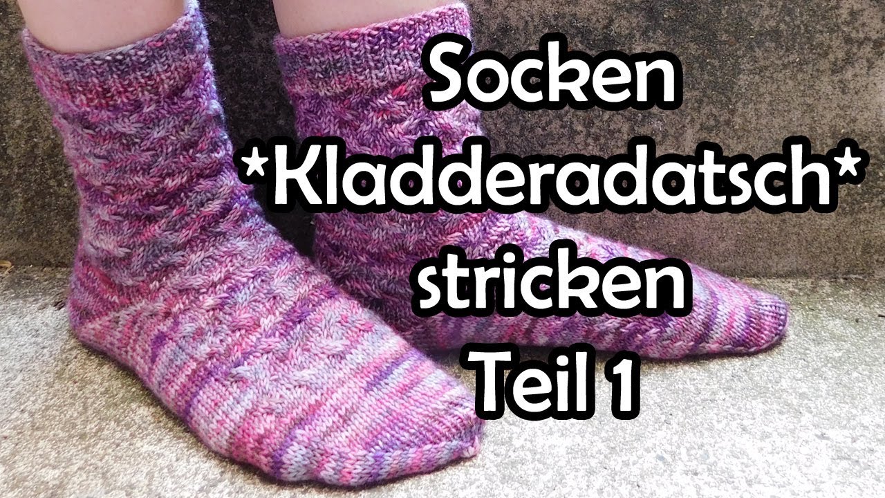 Socken *Kladderadatsch* stricken Teil 1 - Romy Fischer Strickanleitung