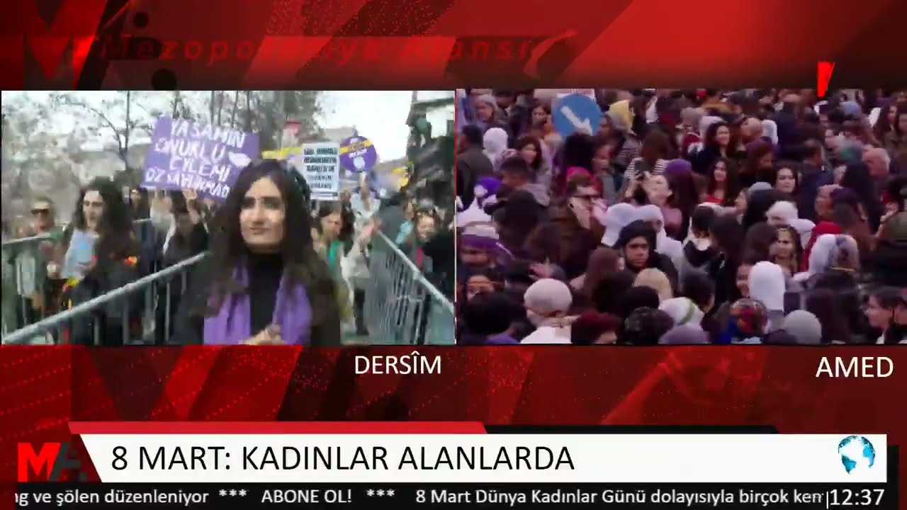 8 MART: KADINLAR ALANLARDA
