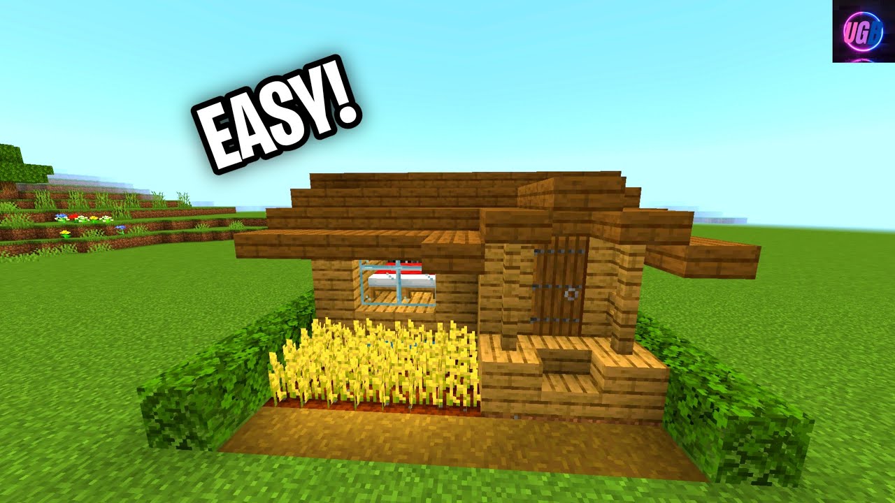 Minecraft BEST Wooden House Tutorial (EASY!)