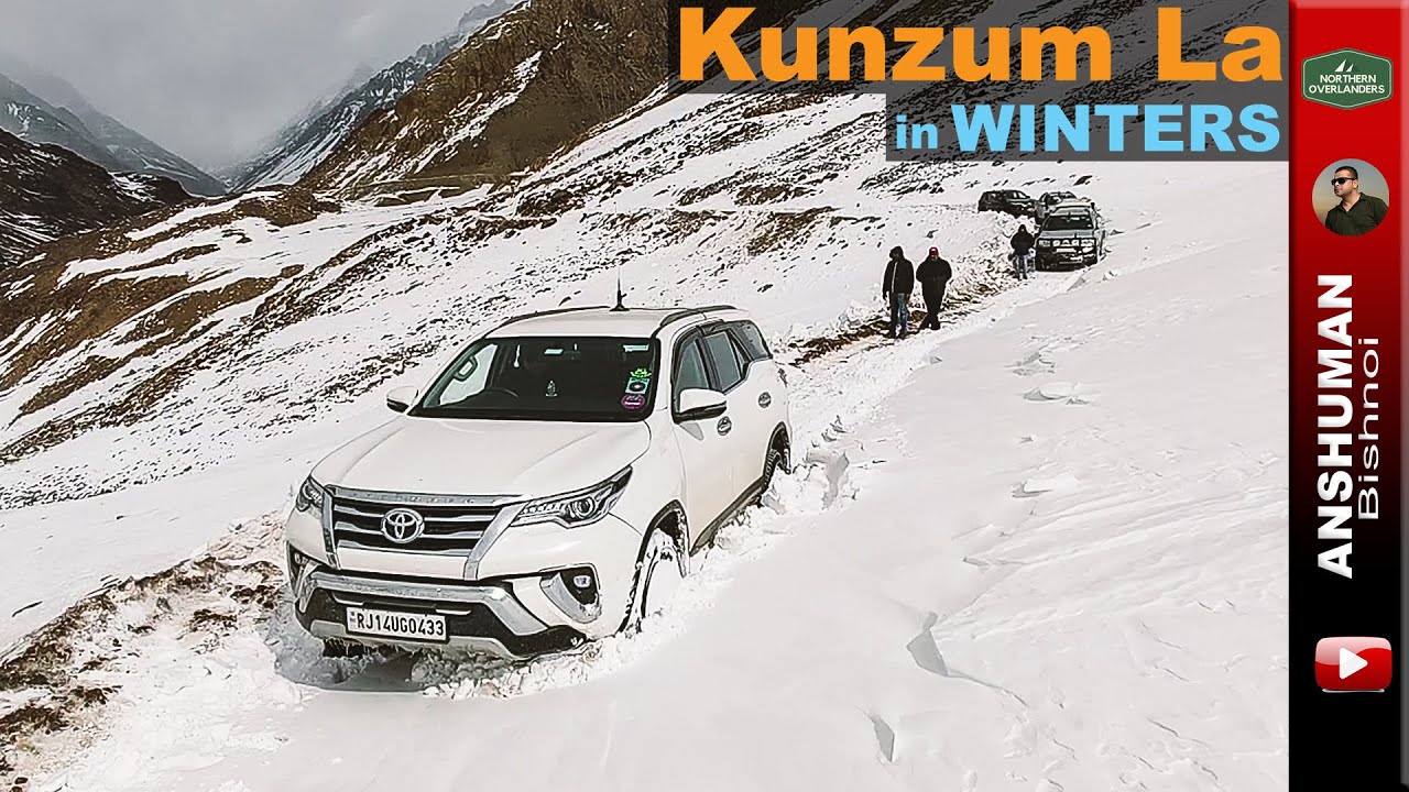 Trying to reach closed Kunzum La Top in Winters | Extreme Snow Drive Expedition driving our 4x4 SUVs