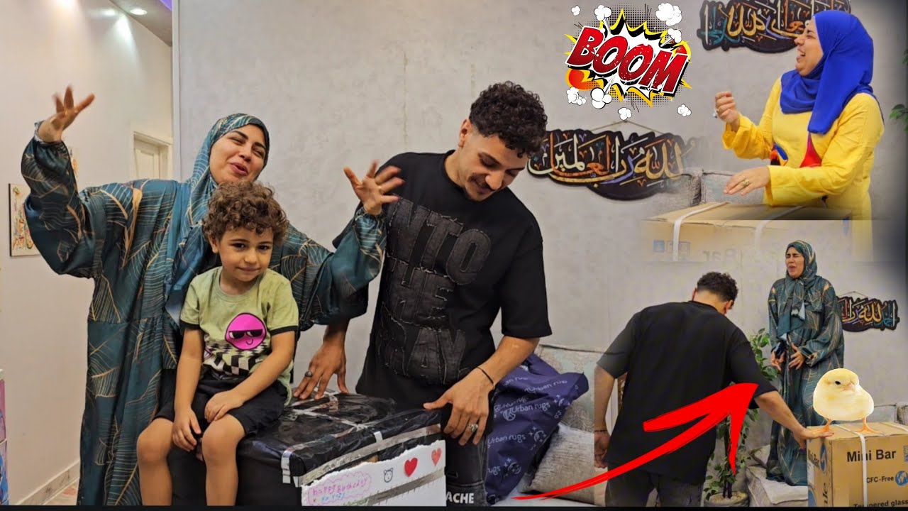مقلبت ياسمين مقلب طلع من عنيها🤣من كتر خوفها طلعت فوق الكنبه‼️ورد فعلها هى وضنى على هدية عيد ميلادها🥳