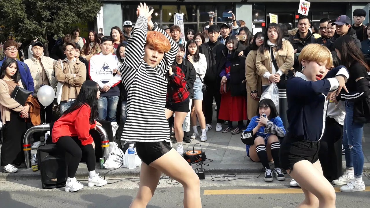 2018.03.17 [4K지캠] #홍대걷고싶은거리&연합댄스팀 템테이션&레드크루강용군,은비츄양(5)