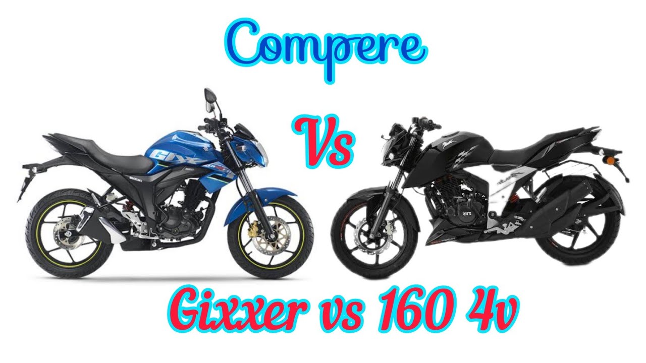 Suzuki Gixxer  Monotone Vs TVS Apache RTR 160 4V DD Comper Video / Any bike update review 2022