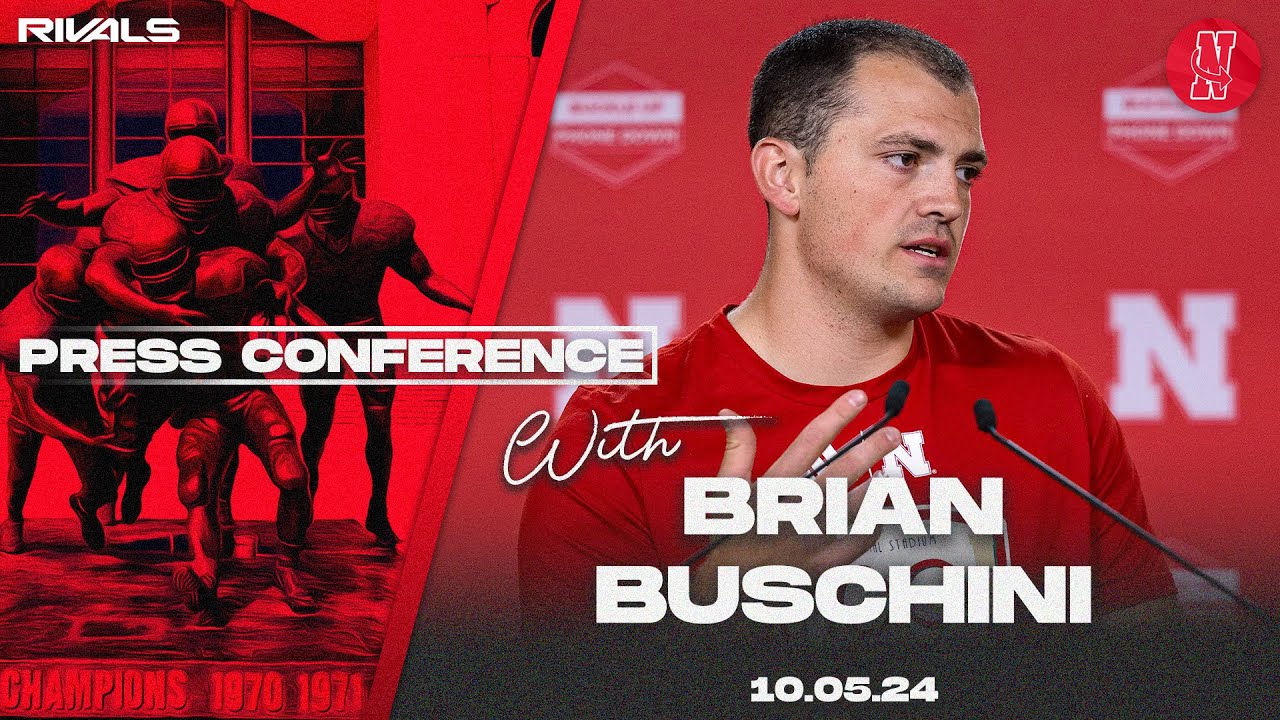 Nebraska Football: Brian Buschini press conference after win over Rutgers (Oct. 5, 2024)