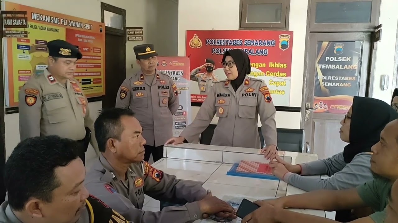 Kapolsek Tembalang Melaksanakan Pembinaan Personil Polsek Tembalang.