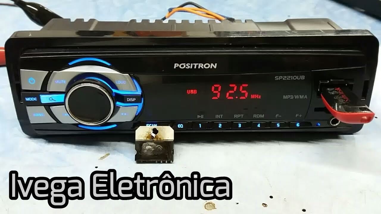 Positron SP2210 não toca pendrive e sem som, como resolver
