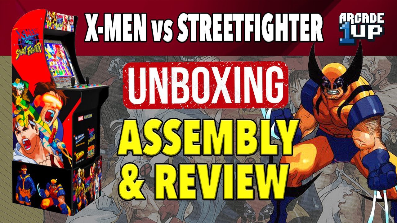 Arcade1up : X-Men vs. Streetfighter Unboxing, Assembly, and Review !
