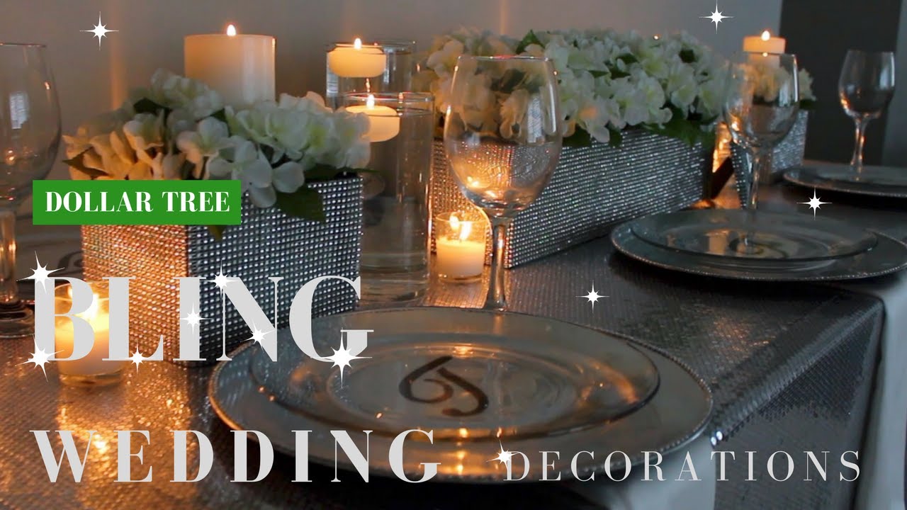 DIY Wedding Decorations | Dollar Tree DIY Bling Centerpieces