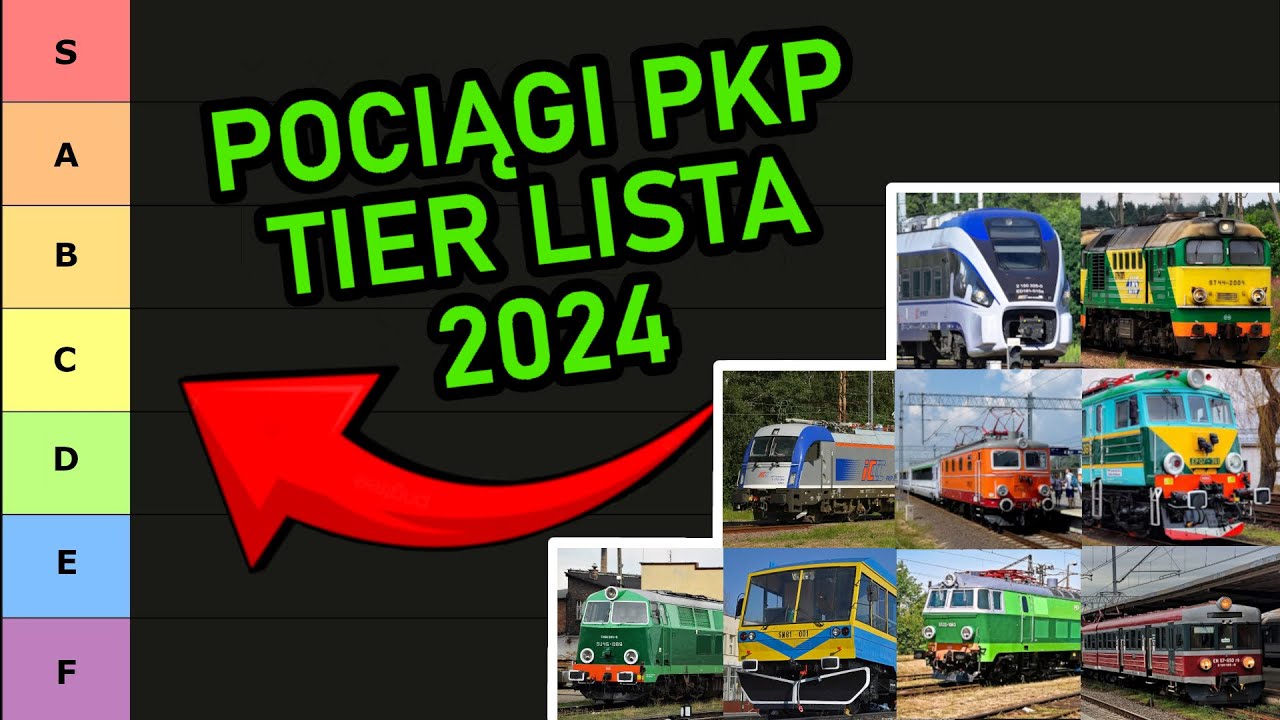 WIELKA TIER LISTA POLSKICH POCIĄGÓW PKP 2024!