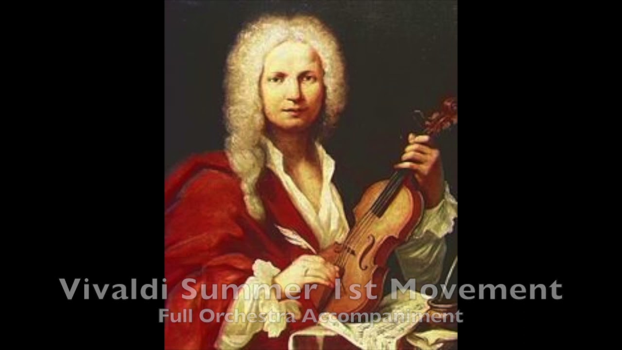 Vivaldi Summer 1st Movement - Full Orchestra Accompaniment