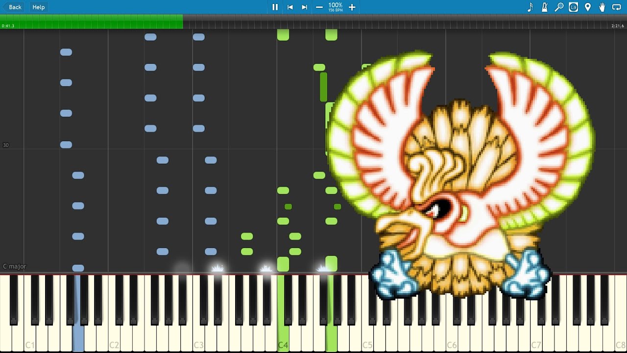 Legendary Battle - Pokémon Ranger: Guardian Signs (Piano sheet music/MIDI) (Synthesia)