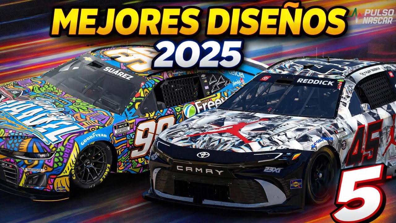 🔥Los 5 Mejores Diseños del 2025 de la NASCAR!