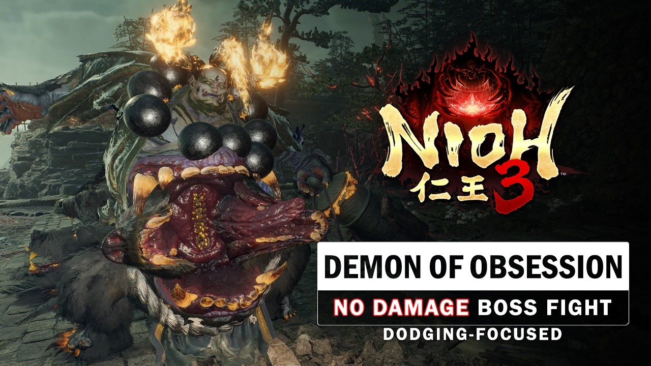 Nioh 3 - Бой с боссом Демоном Одержимости (без получения урона)