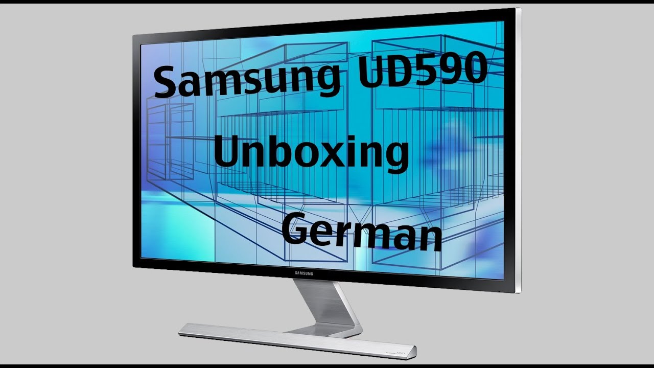 Samsung UD590 (U28D590D) Unboxing [German/HD] - 4K UHD Monitor -