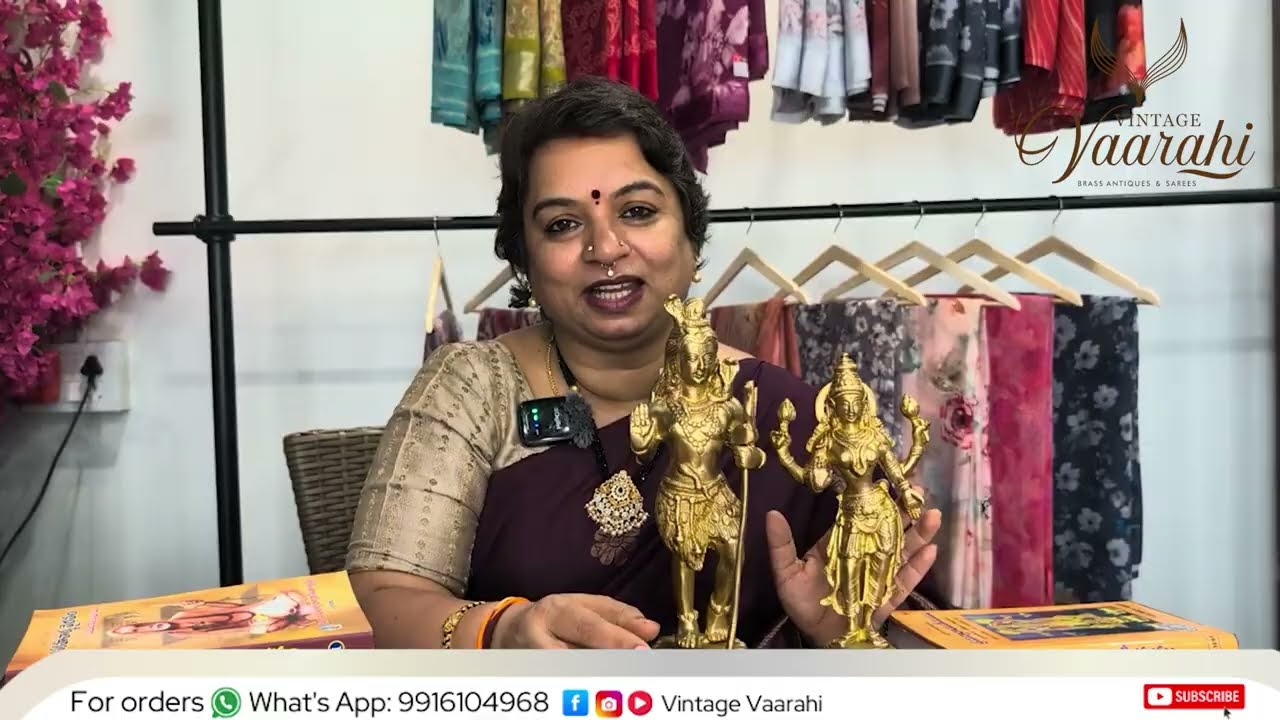 Brass god Shiva and Parvathi idol | Karthika Masam Special | VintageVaarahiBrass Antiques And Sarees