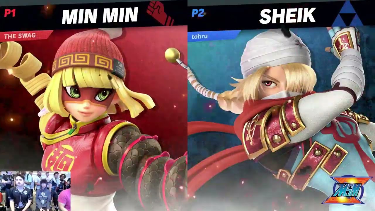 WaveDash 2023 Winners - Tohru (Shiek) Vs. Justice (Min Min) - SSBU Tournament