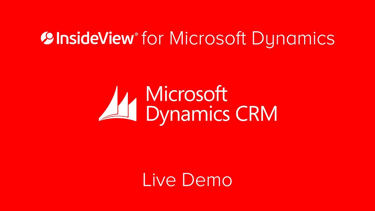 InsideView inside Microsoft Dynamics CRM