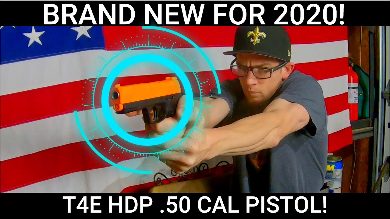 HDP .50 CAL T4E P2P PEPPER BALL PISTOL REVIEW AND UNBOXING! BEST LESS LETHAL  2020 (OFFICIAL VIDEO)