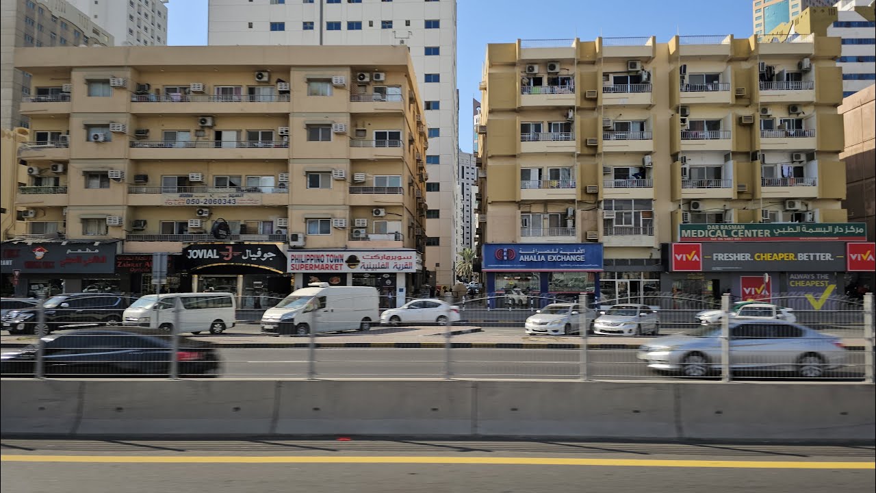 UAE Intercity Winter Bus Ride: Dubai Ibn Battuta Mall to Sharjah Jubail Bus Station (3.1.24: 4K-UHD)