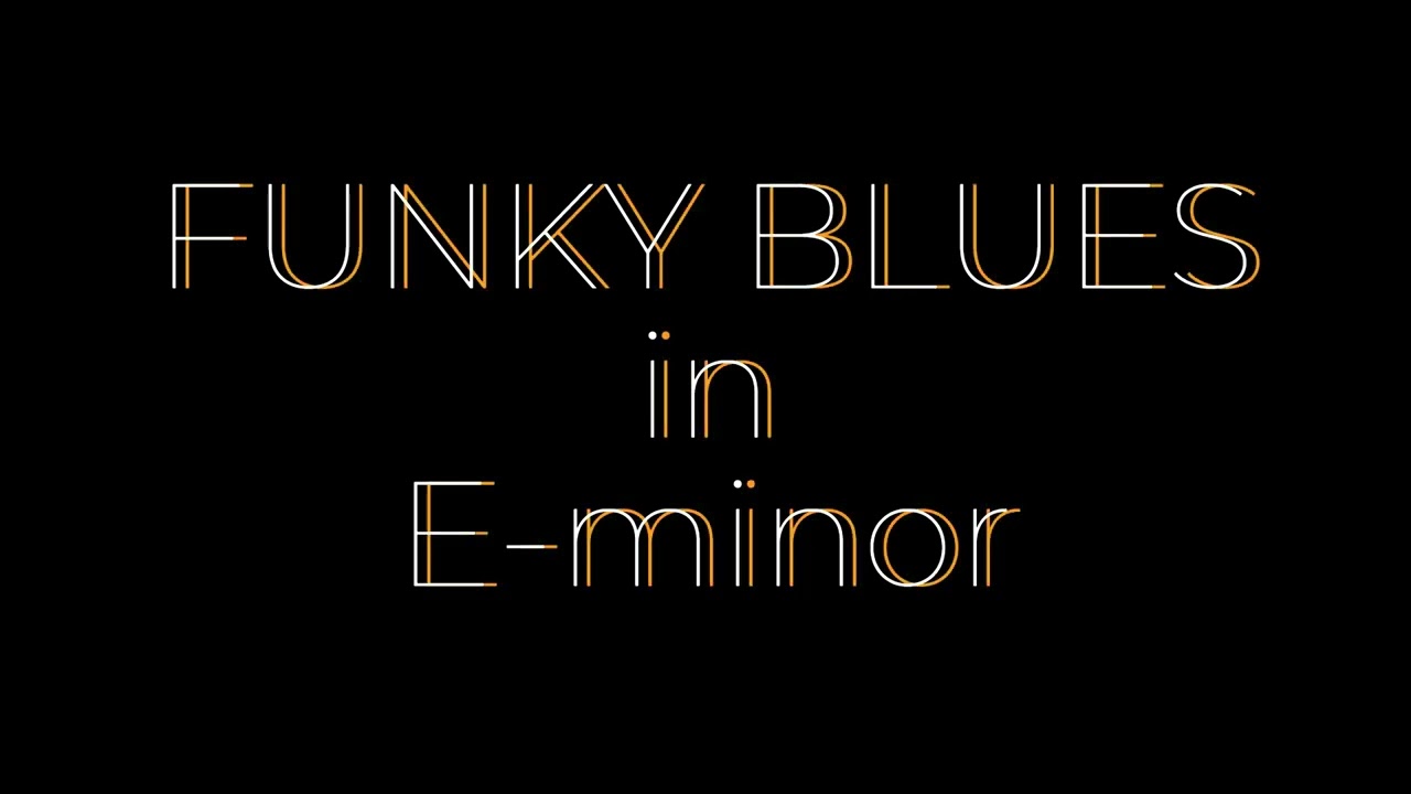 Funky Blues Jam in E Minor | Guitar Backing Track