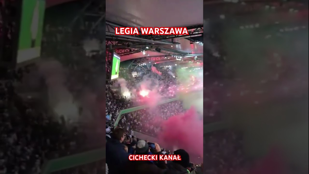 #Legia#legiawarszawa#legiawarsaw#ekstraklasa#kibice Legia Warszawa doping kibic&oacute;w i oprawa⚽️
