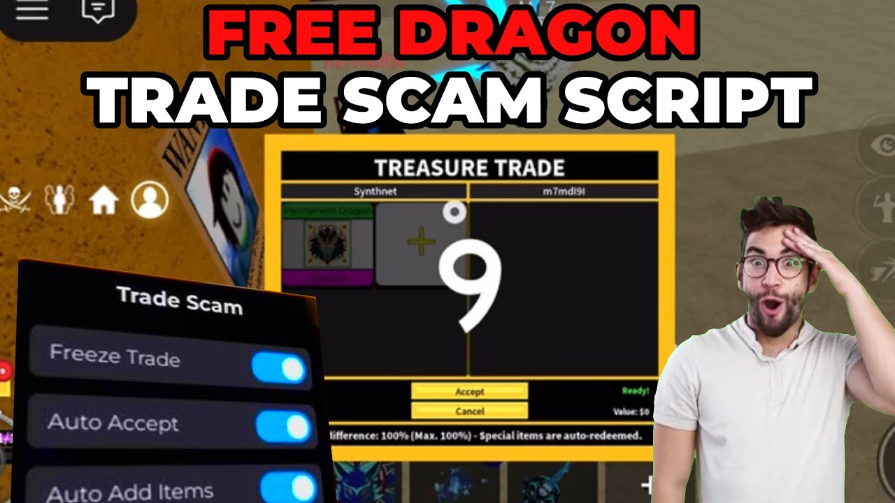 🔥 [UPDATED] BLOX FRUITS TRADE SCAM SCRIPT 😈 FREEZE + FORCE ACCEPT + AUTO ADD | NO KEY | 100% WORKING