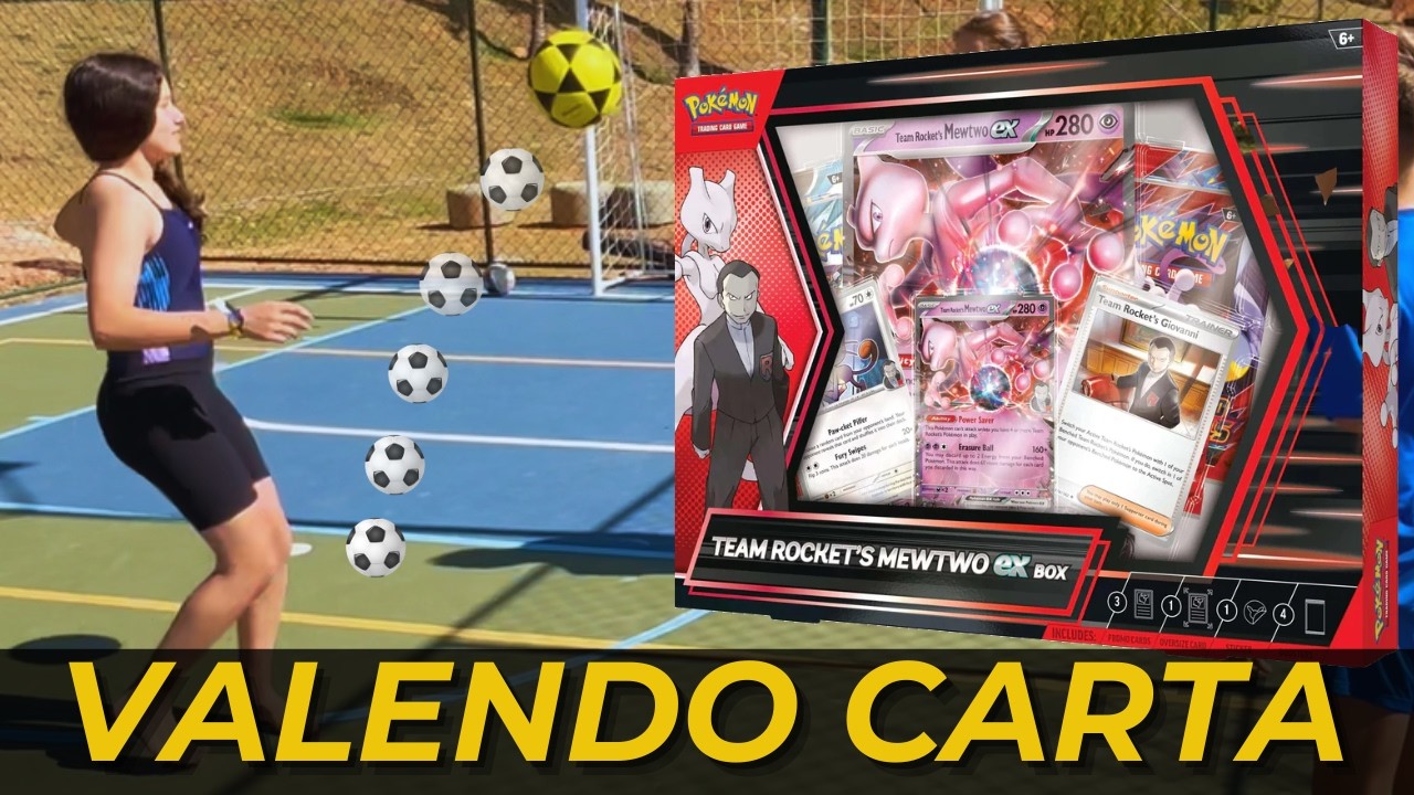 ⚽🔥DESAFIOS valendo CARTAS DE POKEMON
