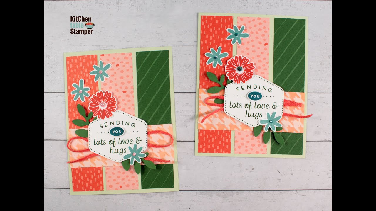 Short Cut Card Sketch #8 Heartfelt Hexagon Card with Kitchen Table Stamper