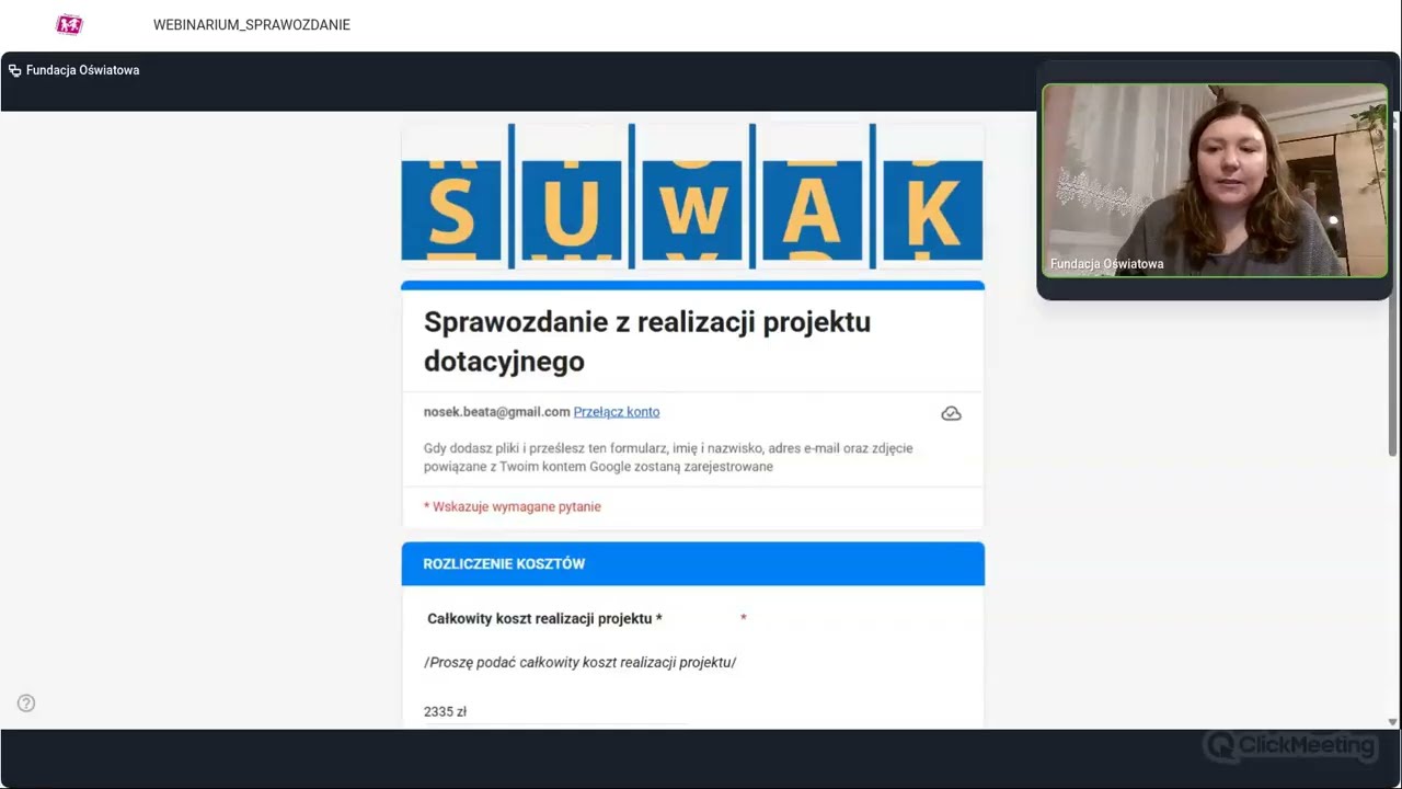 SU-w-ak: SPRAWOZDANIE w ramach programu #SU-w-ak 2025/2026
