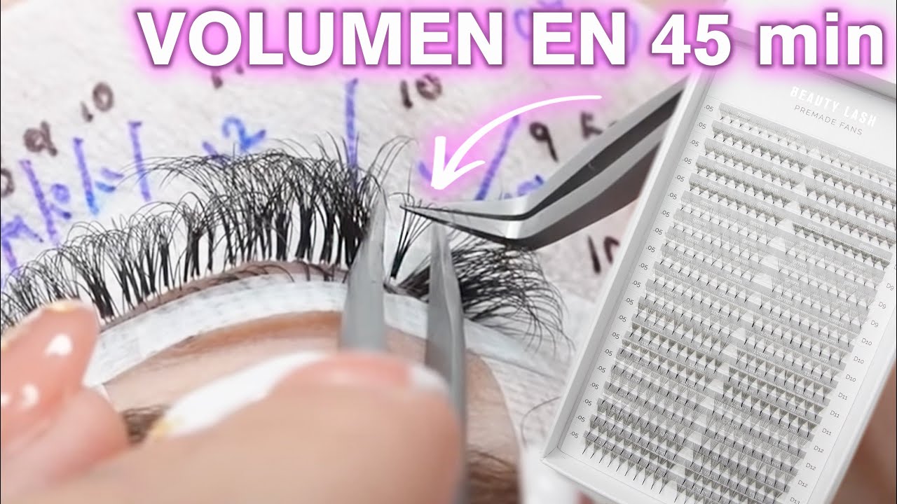 Tutorial de Volumen Ruso en 45 Minutos! 🔥⏱ Nuevos Abanicos de Beauty Lash
