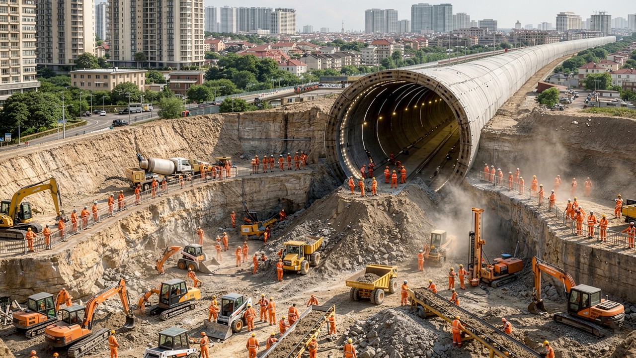 Внутри строящегося под Парижем 200-километрового мегатоннеля Grand Paris Express Grand Paris Express