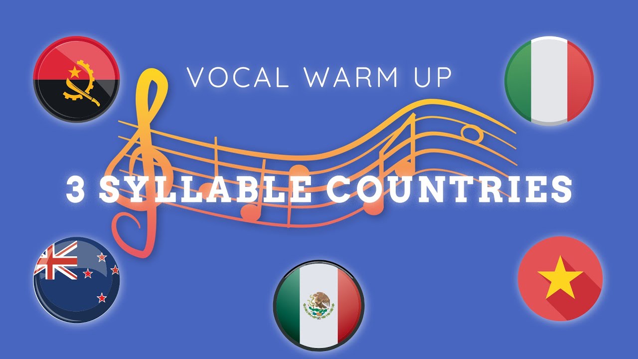 3 Syllable Countries | Children's Choir Vocal Warm Up | Fun Singing Game